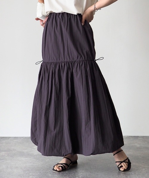 Riberry（リベリー）の「ドロストバルーンスカート（スカート・レディース・チャコールグレー/ライトカーキ・MEDIUM）」の22枚目の写真