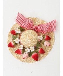 PINK HOUSE（ピンクハウス）の「Straw-berry Hat コサージュ（ブローチ