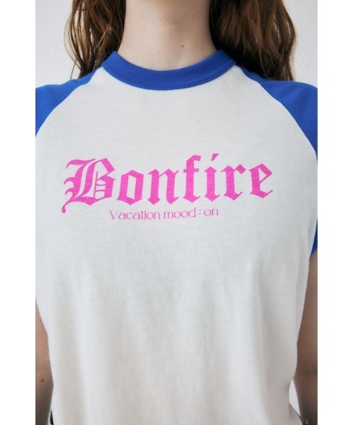 MOUSSY（マウジー）の「RAGRAN BLACK LETTER NS Tシャツ（タンクトップ・レディース・オレンジ/ブルー/ライトブラック・FREE）」の9枚目の写真