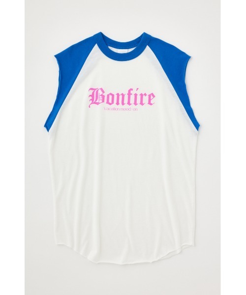 MOUSSY（マウジー）の「RAGRAN BLACK LETTER NS Tシャツ（タンクトップ・レディース・オレンジ/ブルー/ライトブラック・FREE）」の7枚目の写真