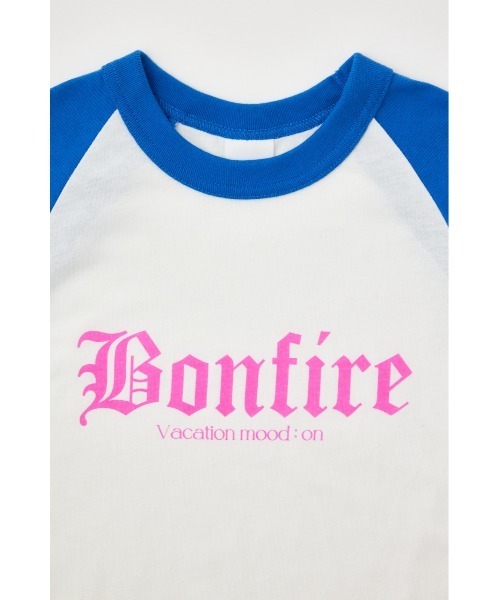 MOUSSY（マウジー）の「RAGRAN BLACK LETTER NS Tシャツ（タンクトップ・レディース・オレンジ/ブルー/ライトブラック・FREE）」の5枚目の写真