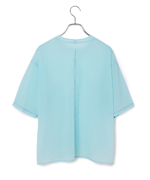 ADAM ET ROPE'（アダムエロペ）の「シアータフタTEE（Tシャツ/カットソー・レディース・サックスブルー/ブラック/ホワイト・FREE）」の15枚目の写真