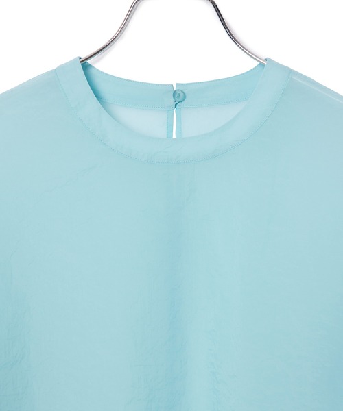ADAM ET ROPE'（アダムエロペ）の「シアータフタTEE（Tシャツ/カットソー・レディース・サックスブルー/ブラック/ホワイト・FREE）」の13枚目の写真