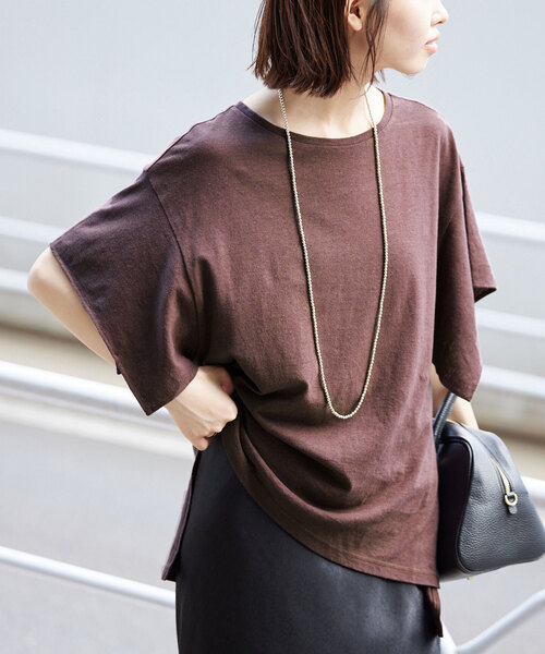 SLOBE IENA（スローブイエナ）の「リネン混フレアスリーブプル