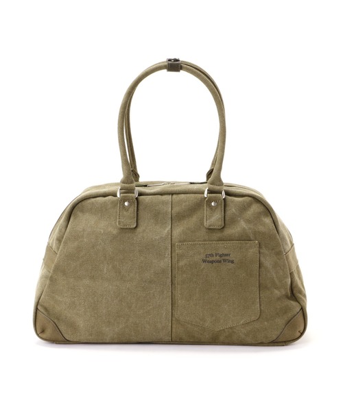 AVIREX（アヴィレックス）の「STENCIL BOSTON BAG / ステンシル ボストン バッグ / AVIREX / アヴィレックス（ボストンバッグ・メンズ・オリーブ系・F）」の5枚目の写真