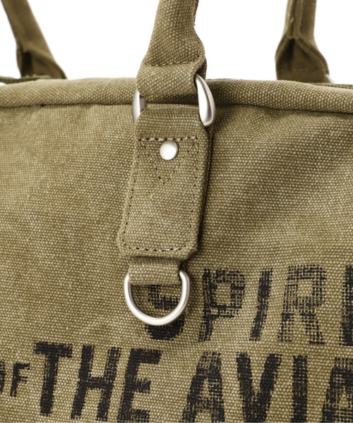 AVIREX（アヴィレックス）の「STENCIL BOSTON BAG / ステンシル ボストン バッグ / AVIREX / アヴィレックス（ボストンバッグ・メンズ・オリーブ系・F）」の8枚目の写真