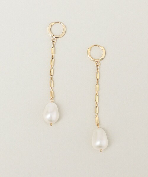 quaranciel(カランシエル)の「quaranciel: パール チェーン ピアス(ピアス(両耳用)・レディース・ホワイト・ONE SIZE)」の5枚目の写真