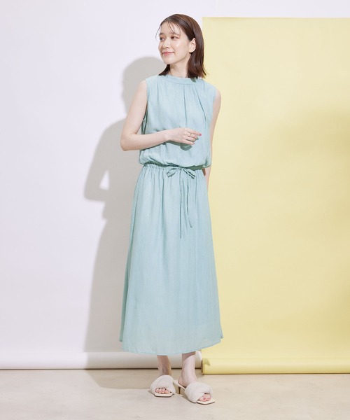 Jayro(ジャイロ)の「プチハイネックワンピース(ワンピース・レディース・カーキ/サックスブルー/ブラック・M)」の3枚目の写真