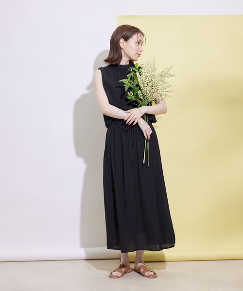 Jayro(ジャイロ)の「プチハイネックワンピース(ワンピース・レディース・カーキ/サックスブルー/ブラック・M)」の5枚目の写真