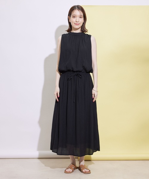 Jayro(ジャイロ)の「プチハイネックワンピース(ワンピース・レディース・カーキ/サックスブルー/ブラック・M)」の9枚目の写真