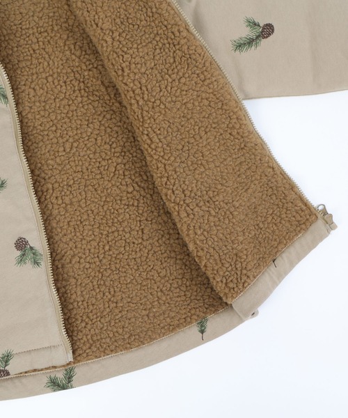 総柄 裏 ボア ジャケット（その他アウター）｜PUPPAPUPO（プッパプーポ