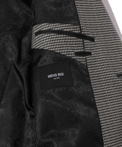 MEN'S BIGI（メンズビギ）の「トリコットコーデュロイ千鳥格子プリントテーラードジャケット＜セットアップ対応＞（テーラードジャケット・メンズ・ブラウン/グレー・03/02/04/01）」の10枚目の写真