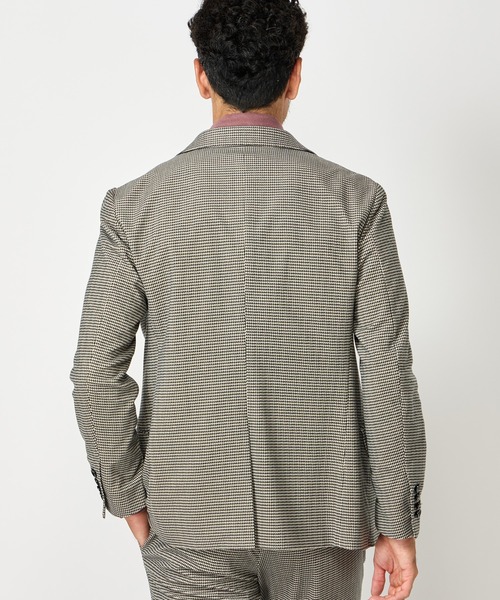 MEN'S BIGI（メンズビギ）の「トリコットコーデュロイ千鳥格子プリントテーラードジャケット＜セットアップ対応＞（テーラードジャケット・メンズ・ブラウン/グレー・03/02/04/01）」の17枚目の写真
