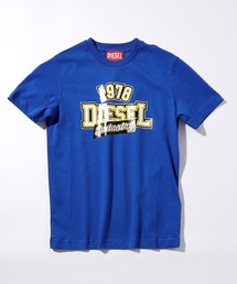DIESEL 半袖Tシャツ 青 DIESEL｜ディーゼルのTシャツ/カットソー（ブルー・ネイビー