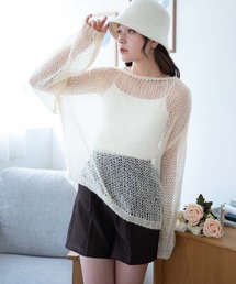 WEGO/モヘアライクニットプルオーバー