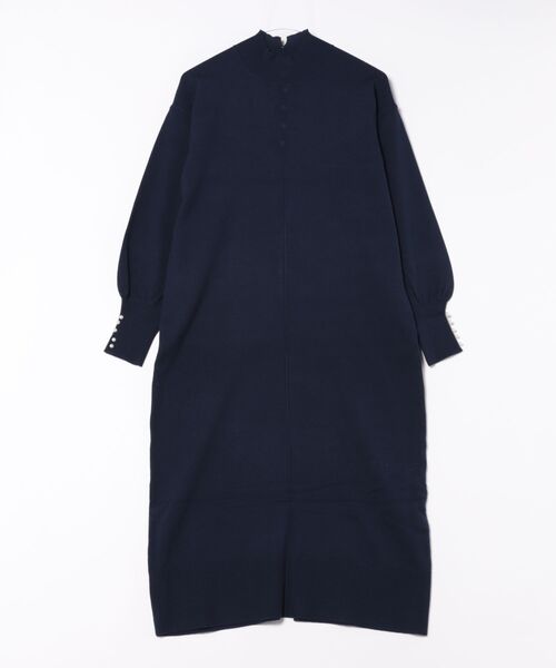 INTERPLANET(インタープラネット)の「袖口BACKパールデザインニットワンピース(ワンピース・レディース・グレー/ブルー/ブラック/チャコールグレー/ネイビー・FREE/LARGE)」の11枚目の写真