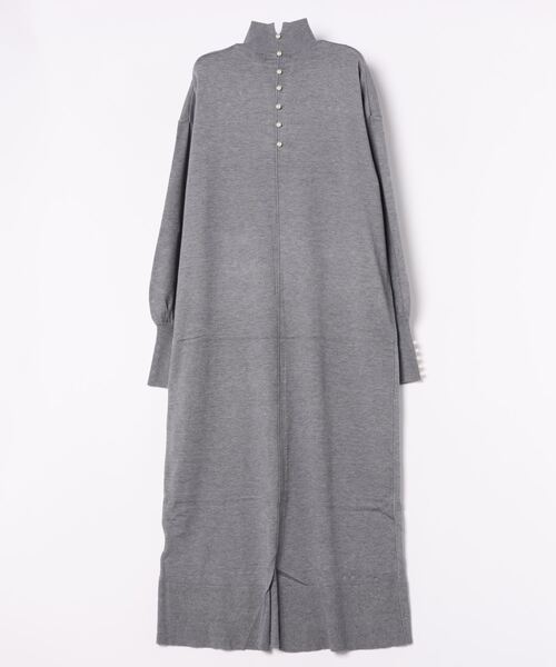 INTERPLANET(インタープラネット)の「袖口BACKパールデザインニットワンピース(ワンピース・レディース・グレー/ブルー/ブラック/チャコールグレー/ネイビー・FREE/LARGE)」の9枚目の写真