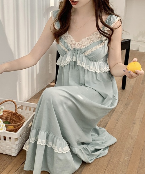 新品タグ付き ワコール パジャマ ワンピ ルームウェア ドレス L 新品タグ付き ワコール パジャマ ワンピ ルームウェア ドレス L