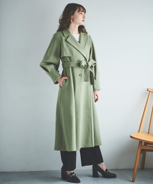 AUSTIN REED ライトグリーン トレンチコート 31 Sons de mode（トランテアン ソン ドゥ モード）の「ライト