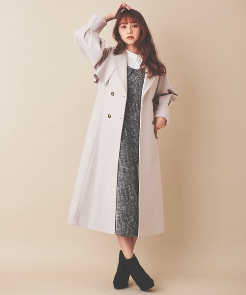 デレス deres 13th ライトグレー コート ジャケット deres デレス コートライクジャケット 人気カラー ライトグレー