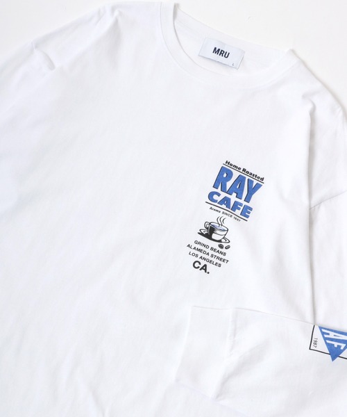 MRU(エムアールユー)の「古着風 ヴィンテージカフェ 袖 バックプリント オーバーサイズ ロンT 長袖Tシャツ トップス レディース メンズ(Tシャツ/カットソー・レディース・ブラック/ホワイト系その他/スミクロ/ホワイト/アッシュグレー/グレー系その他/グレー系その他3/グレー系その他2/ホワイト系その他3/ブラック系その他2/ブラック系その他/ホワイト系その他2・L/LL/M)」の4枚目の写真