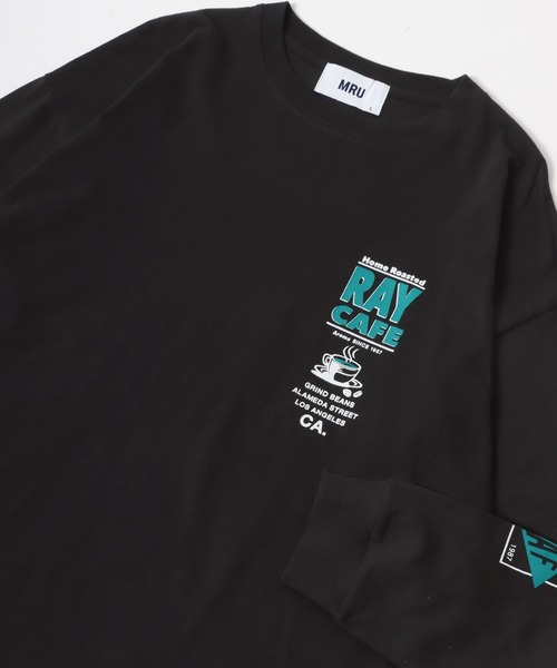 MRU(エムアールユー)の「古着風 ヴィンテージカフェ 袖 バックプリント オーバーサイズ ロンT 長袖Tシャツ トップス レディース メンズ(Tシャツ/カットソー・レディース・ブラック/ホワイト系その他/スミクロ/ホワイト/アッシュグレー/グレー系その他/グレー系その他3/グレー系その他2/ホワイト系その他3/ブラック系その他2/ブラック系その他/ホワイト系その他2・L/LL/M)」の8枚目の写真