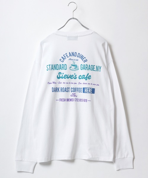 MRU(エムアールユー)の「古着風 ヴィンテージカフェ 袖 バックプリント オーバーサイズ ロンT 長袖Tシャツ トップス レディース メンズ(Tシャツ/カットソー・レディース・ブラック/ホワイト系その他/スミクロ/ホワイト/アッシュグレー/グレー系その他/グレー系その他3/グレー系その他2/ホワイト系その他3/ブラック系その他2/ブラック系その他/ホワイト系その他2・L/LL/M)」の14枚目の写真