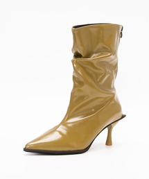 SVEC（シュベック）の「ポインテッドトゥ キトゥンヒール シャーリング ブーツ（ブーツ）」