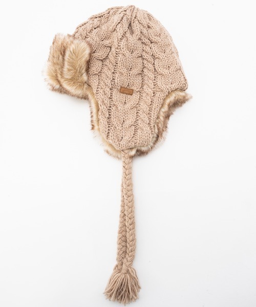 BILLABONG（ビラボン）の「BILLABONG/ビラボン キャップ トラッパー TRAPPER KNIT CAP BD014-910（キャップ・レディース・ブラック/ベージュ/ブラウン・FREE）」の10枚目の写真