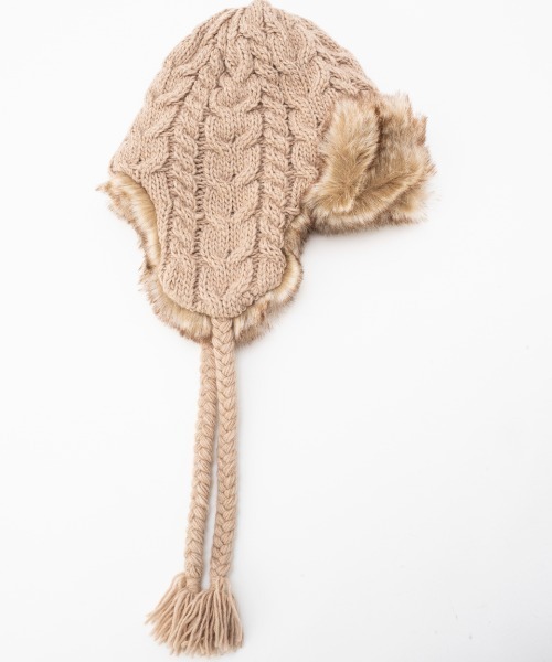 BILLABONG（ビラボン）の「BILLABONG/ビラボン キャップ トラッパー TRAPPER KNIT CAP BD014-910（キャップ・レディース・ブラック/ベージュ/ブラウン・FREE）」の12枚目の写真