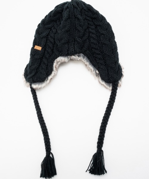 BILLABONG（ビラボン）の「BILLABONG/ビラボン キャップ トラッパー TRAPPER KNIT CAP BD014-910（キャップ・レディース・ブラック/ベージュ/ブラウン・FREE）」の5枚目の写真
