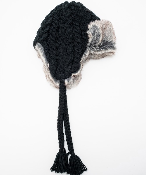 BILLABONG（ビラボン）の「BILLABONG/ビラボン キャップ トラッパー TRAPPER KNIT CAP BD014-910（キャップ・レディース・ブラック/ベージュ/ブラウン・FREE）」の6枚目の写真