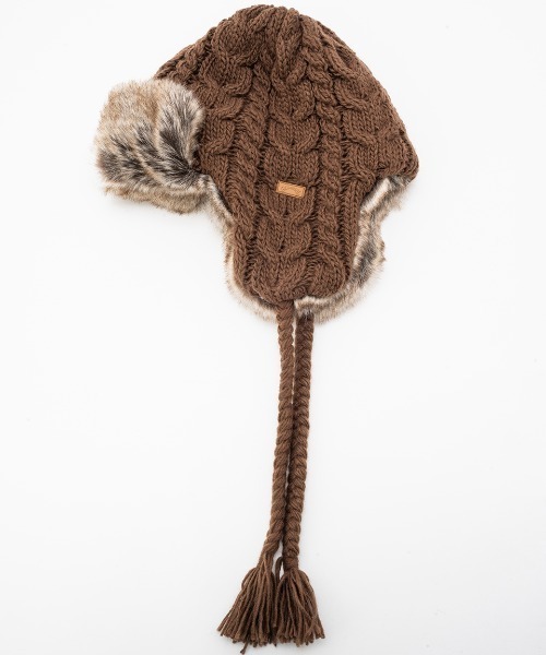 BILLABONG（ビラボン）の「BILLABONG/ビラボン キャップ トラッパー TRAPPER KNIT CAP BD014-910（キャップ・レディース・ブラック/ベージュ/ブラウン・FREE）」の7枚目の写真