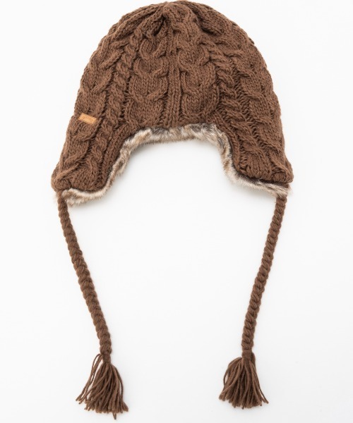 BILLABONG（ビラボン）の「BILLABONG/ビラボン キャップ トラッパー TRAPPER KNIT CAP BD014-910（キャップ・レディース・ブラック/ベージュ/ブラウン・FREE）」の8枚目の写真