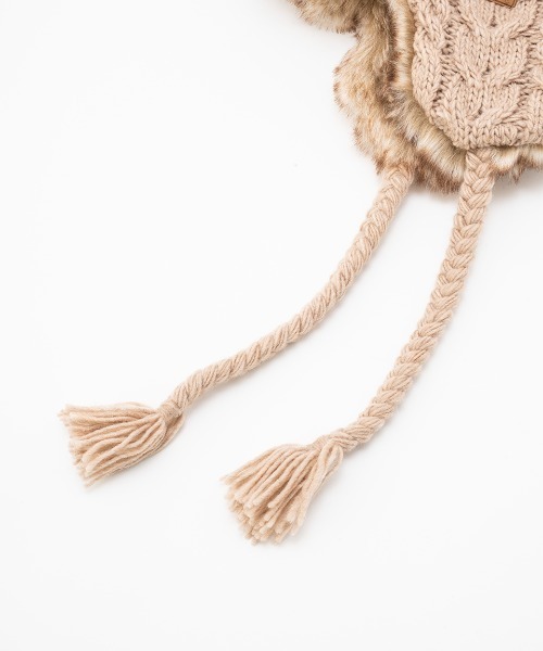 BILLABONG（ビラボン）の「BILLABONG/ビラボン キャップ トラッパー TRAPPER KNIT CAP BD014-910（キャップ・レディース・ブラック/ベージュ/ブラウン・FREE）」の15枚目の写真