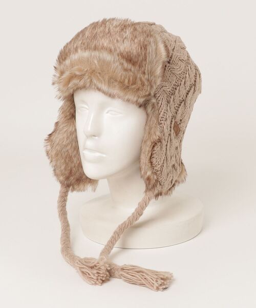 BILLABONG（ビラボン）の「BILLABONG/ビラボン キャップ トラッパー TRAPPER KNIT CAP BD014-910（キャップ・レディース・ブラック/ベージュ/ブラウン・FREE）」の17枚目の写真