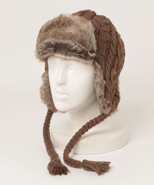 BILLABONG（ビラボン）の「BILLABONG/ビラボン キャップ トラッパー TRAPPER KNIT CAP BD014-910（キャップ・レディース・ブラック/ベージュ/ブラウン・FREE）」の19枚目の写真