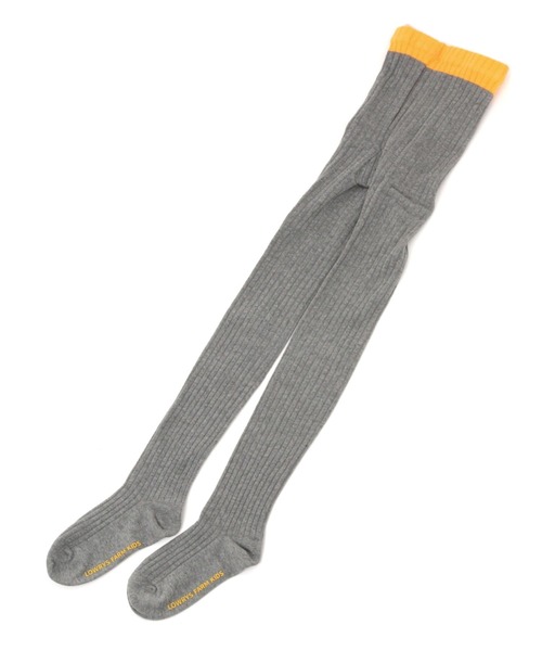 LOWRYS FARM(ローリーズファーム)の「リブカラータイツ 977158(タイツ/ストッキング・キッズ・アイボリー/グリーン/グレー・MEDIUM/LARGE)」の2枚目の写真