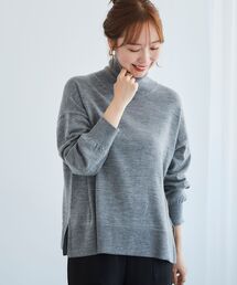 ウォッシャブルウールワイドタートル