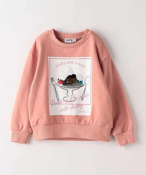 SHIPS Colors（シップス カラーズ）の「SHIPS Colors:スパンコール プリント スウェット(100~130cm)◇（スウェット・キッズ・ブルー/ピンク/ブラック・110/100/120/130）」の14枚目の写真