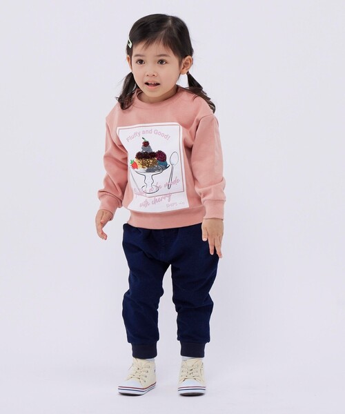 SHIPS Colors（シップス カラーズ）の「SHIPS Colors:スパンコール プリント スウェット(100~130cm)◇（スウェット・キッズ・ブルー/ピンク/ブラック・110/100/120/130）」の18枚目の写真