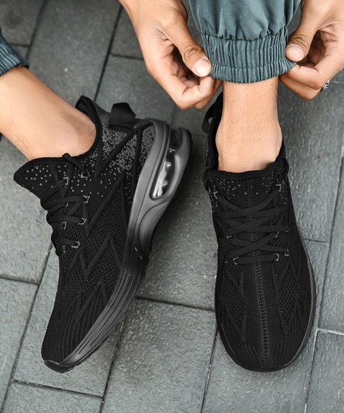 SVEC（シュベック）の「エアクッション レースアップ ローカット ランニングシューズ（スニーカー・メンズ・ホワイト/ブルー/ブラック・44/43/42/45/46/40/41/39）」の11枚目の写真