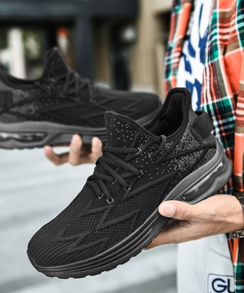 SVEC（シュベック）の「エアクッション レースアップ ローカット ランニングシューズ（スニーカー・メンズ・ホワイト/ブルー/ブラック・44/43/42/45/46/40/41/39）」の14枚目の写真