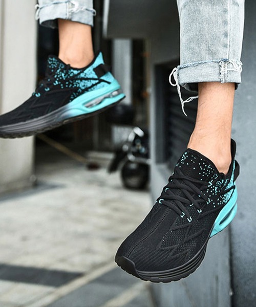 SVEC（シュベック）の「エアクッション レースアップ ローカット ランニングシューズ（スニーカー・メンズ・ホワイト/ブルー/ブラック・44/43/42/45/46/40/41/39）」の19枚目の写真