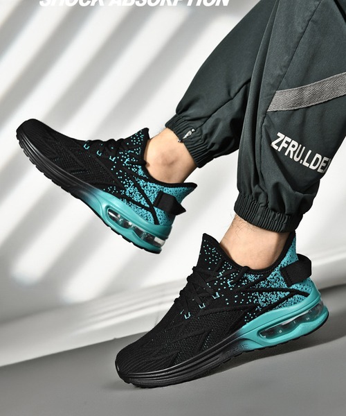 SVEC（シュベック）の「エアクッション レースアップ ローカット ランニングシューズ（スニーカー・メンズ・ホワイト/ブルー/ブラック・44/43/42/45/46/40/41/39）」の17枚目の写真