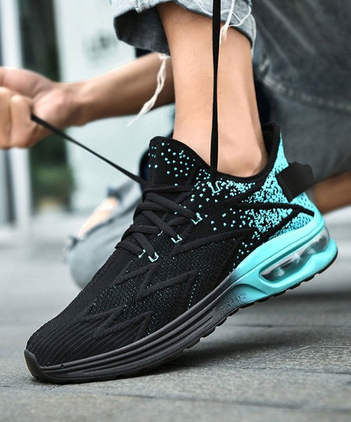 SVEC（シュベック）の「エアクッション レースアップ ローカット ランニングシューズ（スニーカー・メンズ・ホワイト/ブルー/ブラック・44/43/42/45/46/40/41/39）」の22枚目の写真