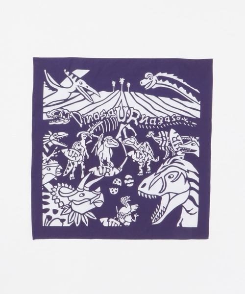 URBAN RESEARCH（アーバンリサーチ）の「たてまつる　DinosaUR Nagasaki バンダナ（その他雑貨・レディース・ネイビー・0）」の2枚目の写真