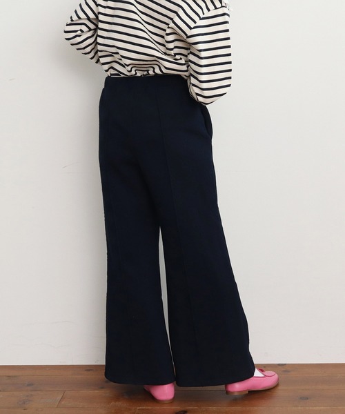 CHILD WOMAN(チャイルドウーマン)の「お花ダブルジャカード パンツ(その他パンツ・レディース・キナリ/ネイビー・FREE)」の5枚目の写真