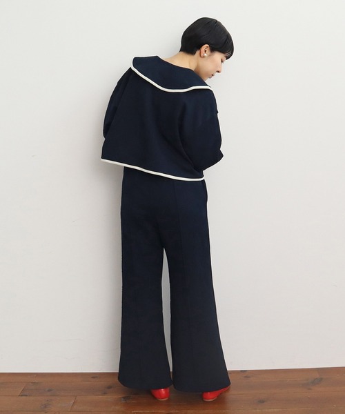 CHILD WOMAN(チャイルドウーマン)の「お花ダブルジャカード パンツ(その他パンツ・レディース・キナリ/ネイビー・FREE)」の11枚目の写真