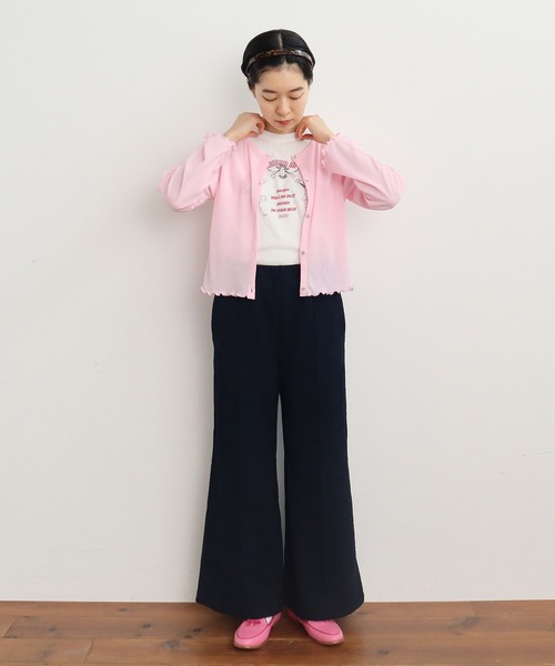CHILD WOMAN(チャイルドウーマン)の「お花ダブルジャカード パンツ(その他パンツ・レディース・キナリ/ネイビー・FREE)」の14枚目の写真